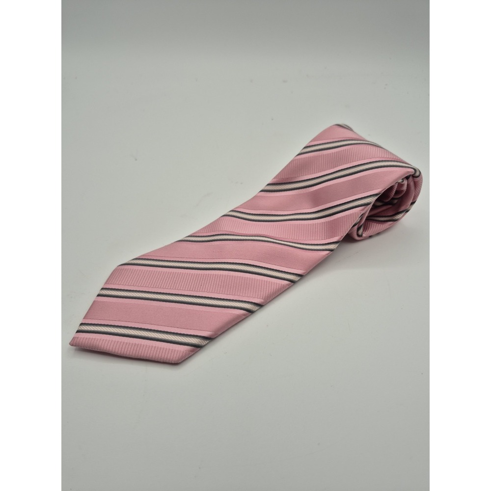 Donald J. Trump Signature Men's Pink Striped Silk Tie